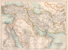 TURKEY IN ASIA. Arabia Persia (Iran) Afghanistan Baluchistan Egypt Oman 1891 map