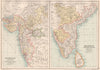 INDIA W S.Bombay(Mumbai)Gujarat Madras(Chennai)Mysore Ceylon(Sri Lanka) 1891 map
