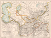 CENTRAL ASIA. Afghanistan Bukhara Khiva Turkestan Kafiristan Caspian 1891 map