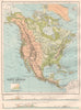 NORTH AMERICA PHYSICAL. Sections across the United States & Canada 1891 map