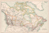 DOMINION OF CANADA. Shows provinces. Athabasca/Assiniboia 1891 old antique map