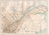 QUEBEC QUÉBEC. Showing counties/territories. Canada. BARTHOLOMEW 1891 old map