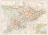 ONTARIO. Showing divisions districts counties. Canada. BARTHOLOMEW 1891 map