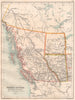 WESTERN CANADA. British Columbia Alberta Athabasca. NW Territory 1891 old map