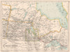 CENTRAL CANADA. Manitoba Saskatchewan Keewatin Ontario. BARTHOLOMEW 1891 map