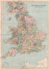 GREAT BRITAIN. England & Wales with Southern Scotland. PHILIP 1902 old map