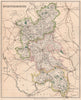 BUCKINGHAMSHIRE. County map. Buckingham Aylsebury Wycombe divisions. PHILIP 1902