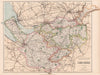 CHESHIRE. County map. Divisions. Eddisbury Wirral Knutsford Crewe &c.PHILIP 1902