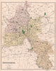 OXFORDSHIRE. County map. Banbury Woodstock & Henley constituencies. PHILIP 1902