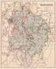 WARWICKSHIRE / BIRMINGHAM. County map. Parliamentary boroughs. PHILIP 1902