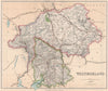 WESTMORELAND. County map. Appleby & Kendal constituencies. PHILIP 1902 old