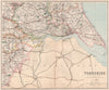 HUMBER ESTUARY. YORKSHIRE South East.Holderness Howdenshire.Hull.PHILIP 1902 map