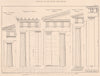 CLASSICAL ARCHITECTURE. Parallel of the Greek Doric Order 1902 old print
