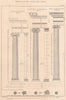 CLASSICAL ARCHITECTURE. Parallel of the Greek Ionic Order 1902 old print