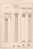 CLASSICAL ARCHITECTURE. Parallel of the Corinthian order 1902 old print