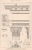 CLASSICAL ARCHITECTURE. Temple of Castor, Rome 1902 old antique print picture