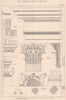 CLASSICAL ARCHITECTURE. The composite order of Palladio 1902 old antique print