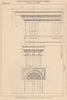 DORIC ARCHITECTURE. Thermae Diocletian, Rome. Column, Capital Entablature 1931