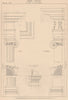 IONIC ARCHITECTURE. Base Capital and Entablature (Serlio & Alberti)  1931