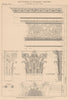 CORINTHIAN ARCHITECTURE. Frontispiece, Nero, Rome. Base Capital Entablature 1931