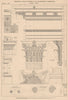 CORINTHIAN ARCHITECTURE.Pedestal Base Capital and Entablature.(Polladio) 1931