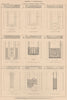 CLASSICAL ARCHITECTURE. Soffits of Architraves 1931 old vintage print picture