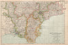 DEVONSHIRE (SOUTH) . Parliamentary divisions. Parks. Devon. BACON 1936 old map
