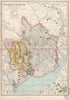 MONMOUTHSHIRE AND THE RIVER WYE.Constituencies,boroughs & parks.BACON 1936 map