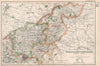 NORTHAMPTONSHIRE (NORTH) . Constituencies, boroughs & parks. BACON 1936 map