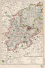 NORTHAMPTONSHIRE (SOUTH) . Constituencies, boroughs & parks. BACON 1936 map