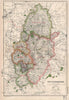NOTTINGHAMSHIRE.Showing Parliamentary divisions,boroughs & parks.BACON 1936 map