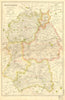 WILTSHIRE. Showing Parliamentary divisions, boroughs & parks. BACON 1936 map