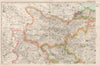 YORKSHIRE (NORTH WEST) . Showing Parliamentary divisions & parks. BACON 1936 map
