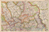 LONDON (NORTH EAST) . Showing Parliamentary divisions & boroughs. BACON 1936 map