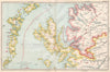 SCOTTISH HIGHLANDS & ISLANDS.Ross/Cromarty Harris Uist Skye Rhum.BACON 1936 map