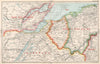 MORAY FIRTH/LOCH NESS. Nairn Moray Inverness-shire Ross/Cromarty. BACON 1936 map
