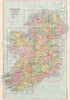 IRELAND. Index map showing counties. BACON 1936 old vintage plan chart