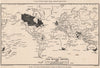 BRITISH EMPIRE. The British Empire in 1837. Sketch map. BARTHOLOMEW 1901