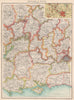 ENGLAND SOUTH. Thames Valley Midlands S Coast Cotswolds. Birmingham 1901 map