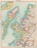 SCOTTISH HIGHLANDS & ISLANDS.Hebrides Western Isles.Inset Oban.Scotland 1901 map