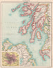 SCOTLAND SW. Argyll Ayrshire Wigtownshire Mull Arran Jura Islay Kintyre 1901 map