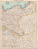 EASTERN GERMANY.Showing states.Prussia Silesia Pomerania Poznan.Poland 1901 map