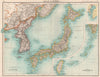 JAPAN & KOREA. Inset Tokyo bay. Formosa Taiwan. Railways. BARTHOLOMEW 1901 map