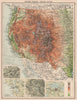 USA WEST. Relief. Inset Yosemite San Francisco Yellowstone New Orleans 1901 map