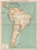 SOUTH AMERICA COMMERCIAL.Steamer routes Telegraph cables Railways Canal 1901 map