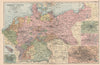 GERMANY HOLLAND & BELGIUM. Berlin Heligoland Hamburg Metz Strasbourg 1893 map
