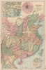 CHINA.Inset Hong Kong Macao Peking Beijing Shanghai.Battlefields.BACON 1893 map