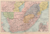 S AFRICA.Cape Colony Orange Free State.Cape Town Durban Port Elizabeth 1893 map