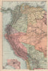 S AMERICA NW. Colombia Ecuador Peru Bolivia Venezuela Amazonos. Lima 1893 map