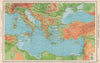 SE EUROPE.Pre Osimo Treaty. Free Territory of Trieste Zone B is Italian 1952 map